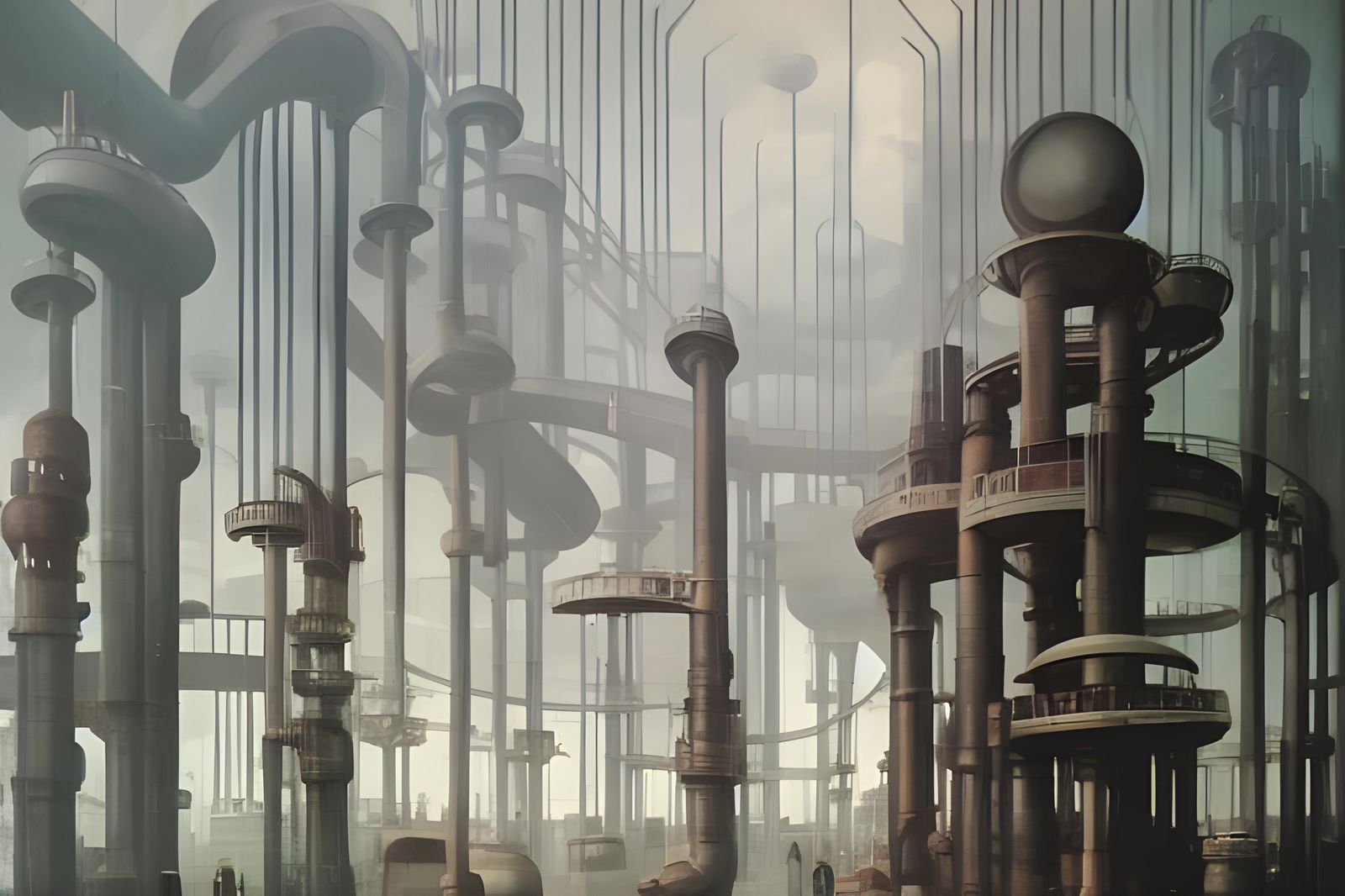 Retrofuturistic Metropolis: Dieselpunk World's Fair