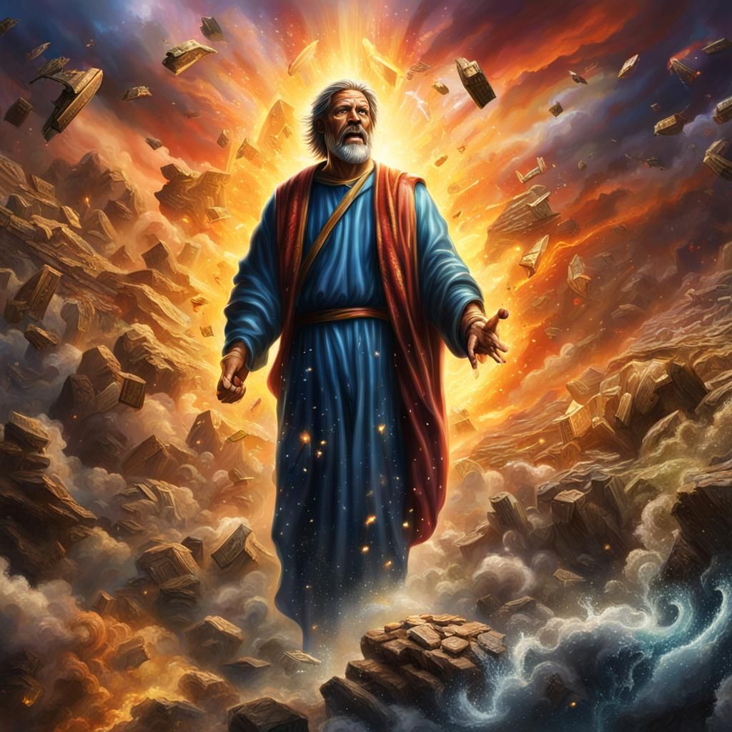 Biblical Answers Book Cover: Hyperrealistic Concept Art