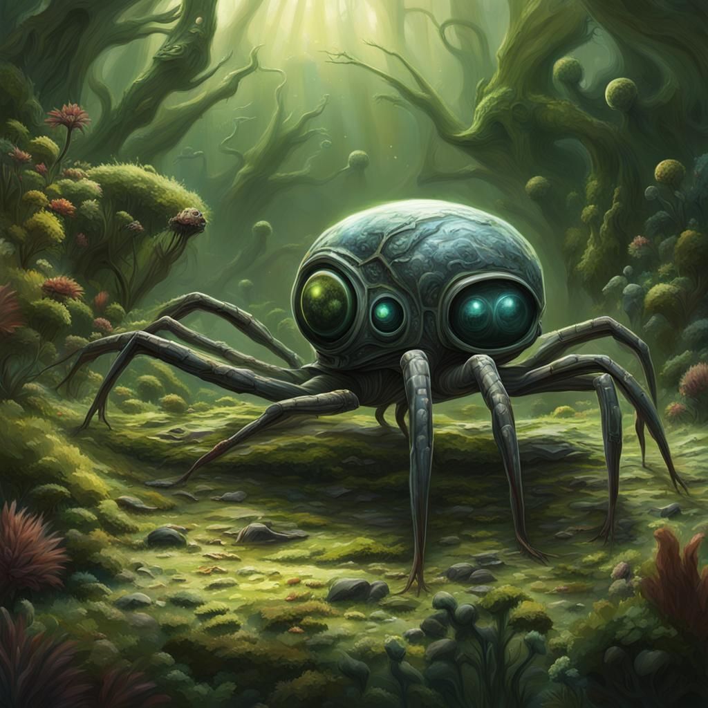 Exoplanet Lifeforms: Speculative Xenobiology Concept Art