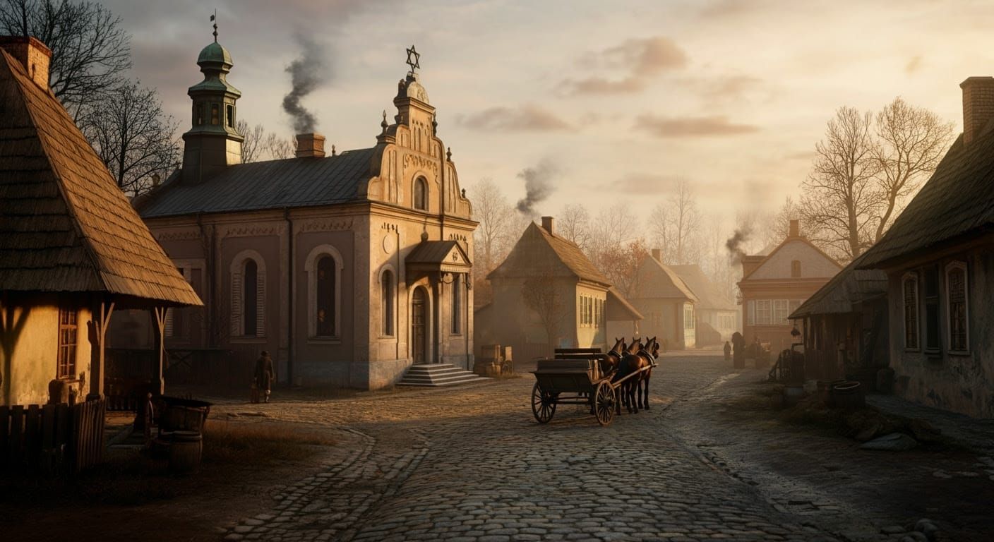 Early 19th Century Jewish Shtetl in Poland
