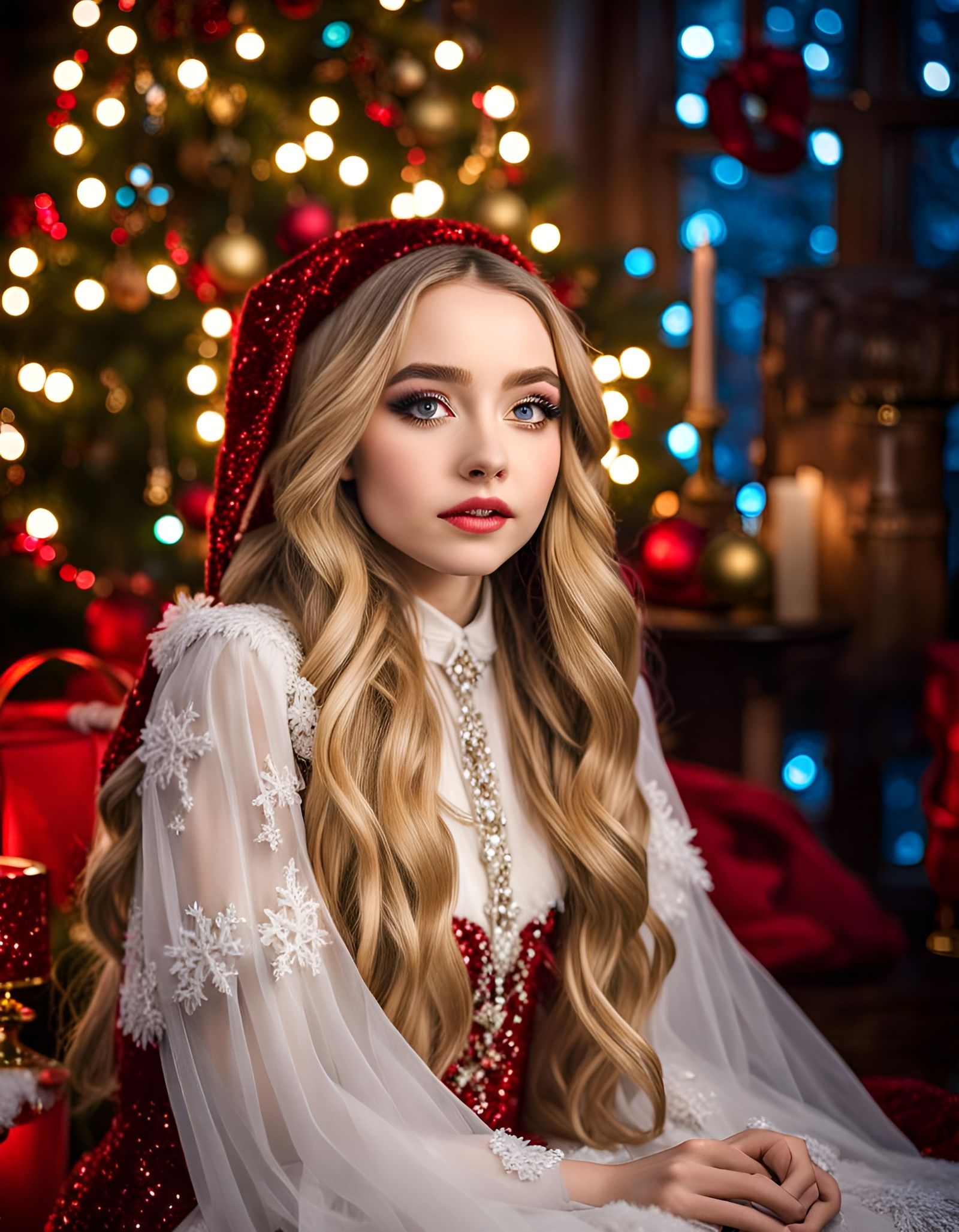 Sabrina Carpenter as Astral Ghost of Christmas