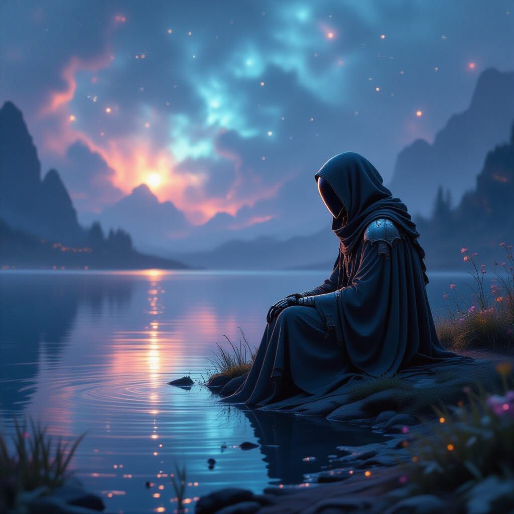 Android by Cosmic Lake Reflecting Nebula, Alien Flora