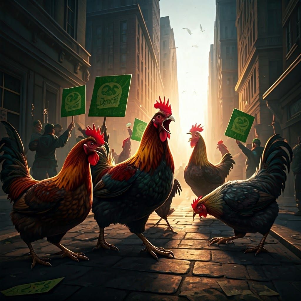 Riotous Flock Unleashes Fury on Vegan Protesters in Gritty C...