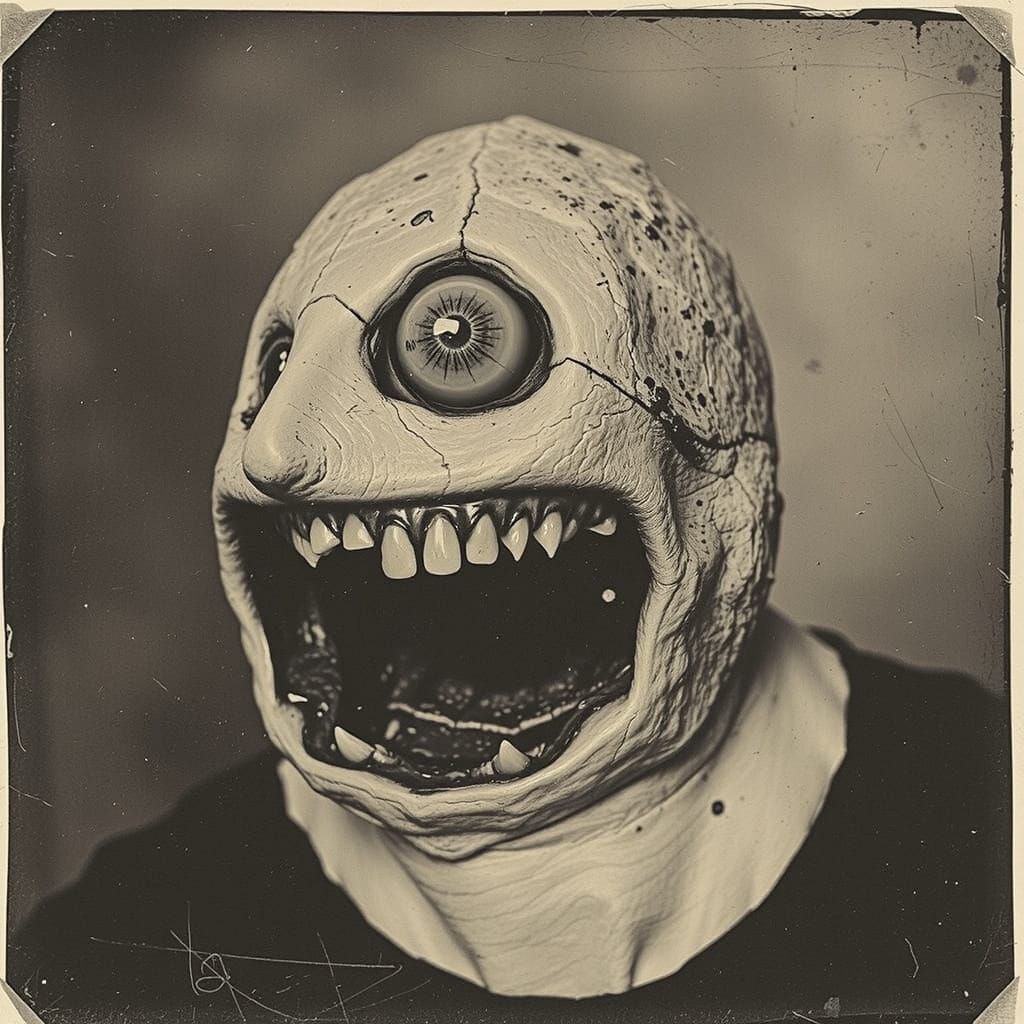 Gritty 1950s Photo of Cursed Beast