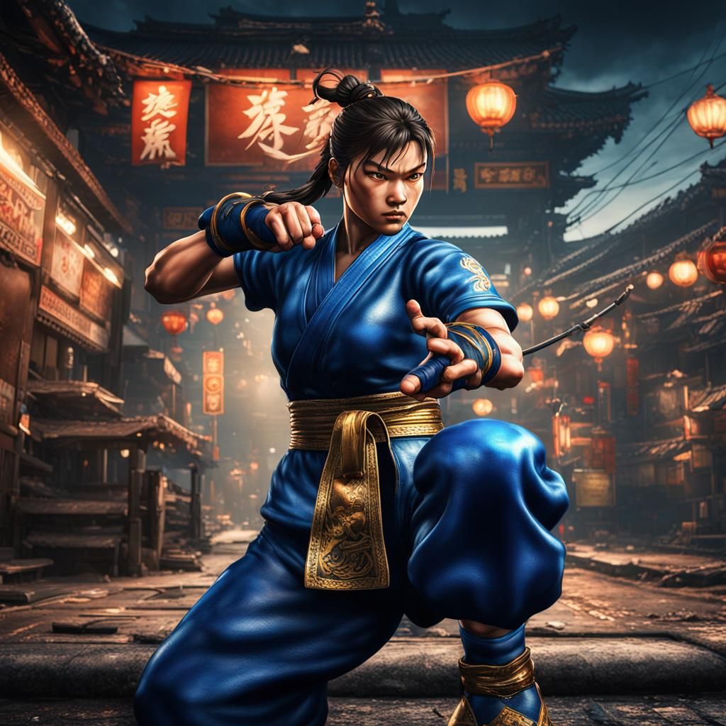 Hyperrealistic Chun Li Street Fighter Image