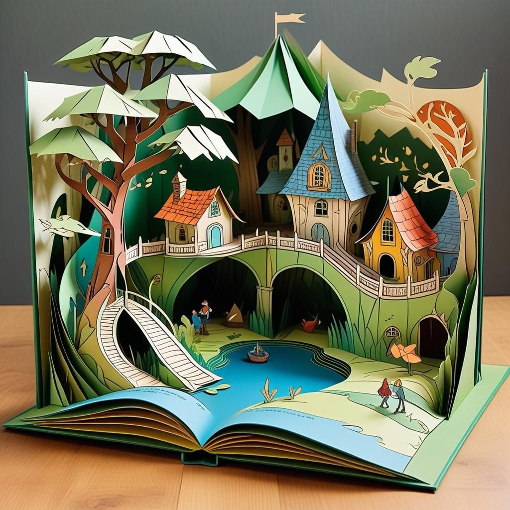 Charming Children's Detailed Pop Up Book