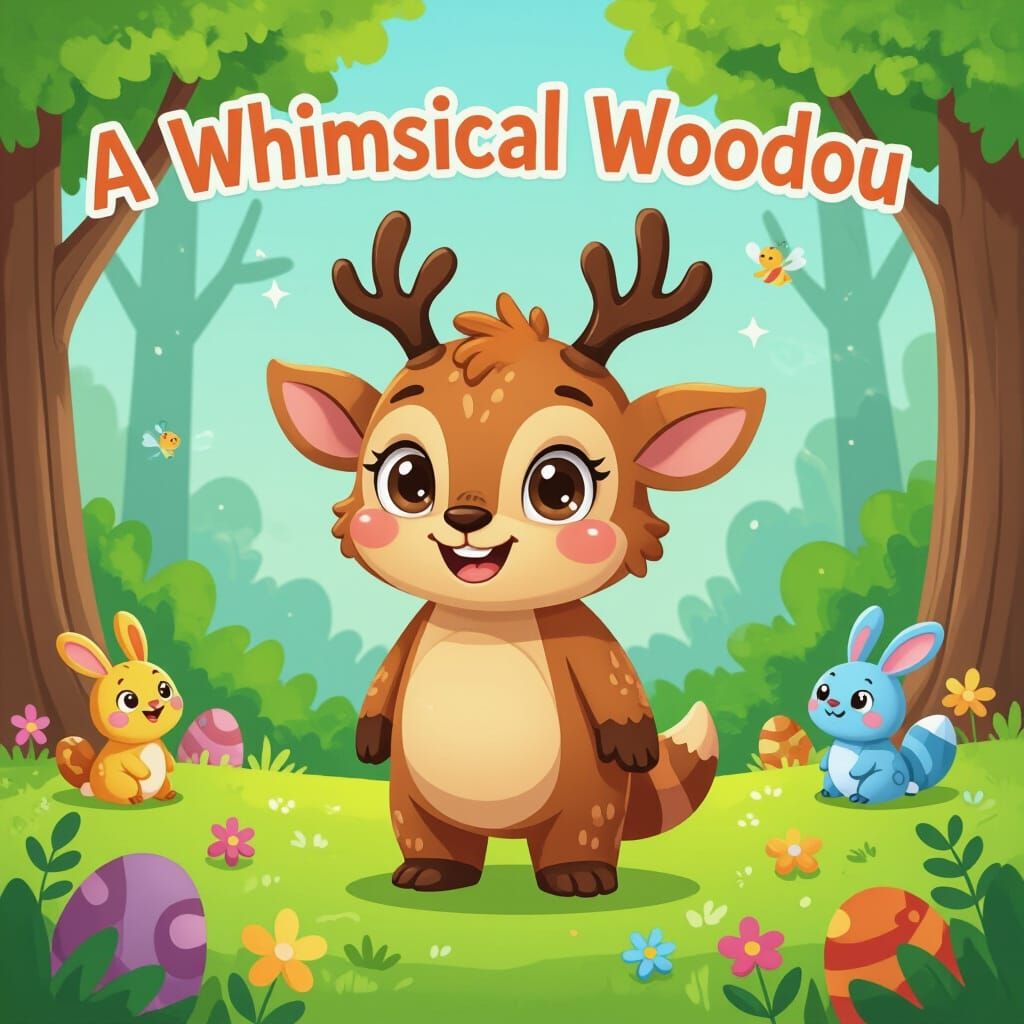 Whimsical Wooduu Creature in Enchanted Forest