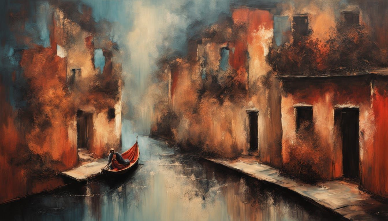 Venice Nocturne: Whispers in Muted Luminescence