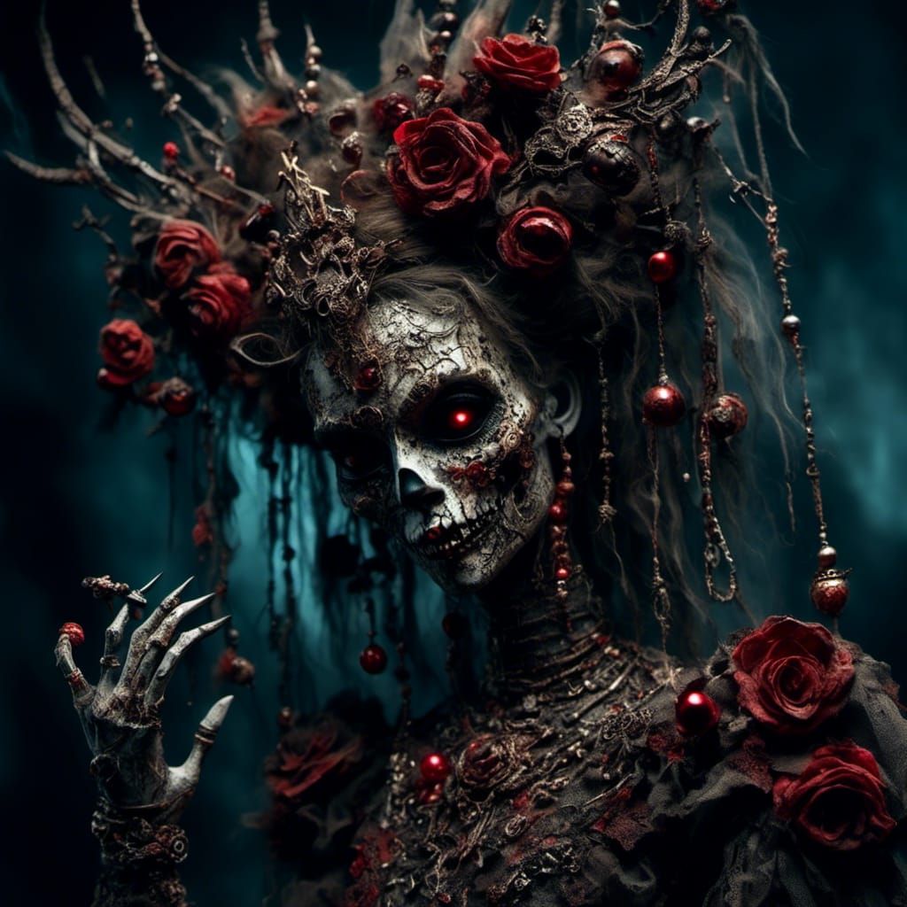 Macabre Voodoo Doll in Surrealist Style