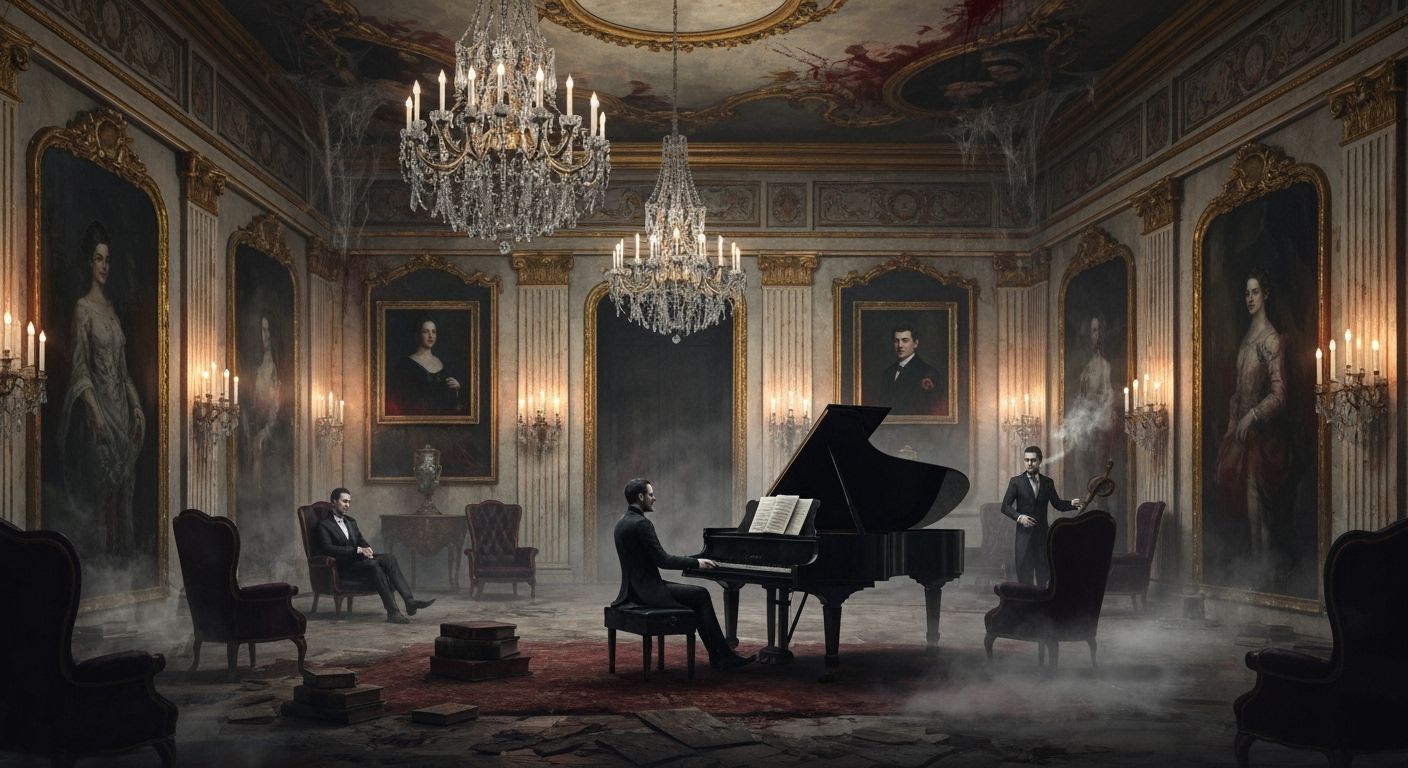 Decaying Baroque Palace Haunted by Dark Forces