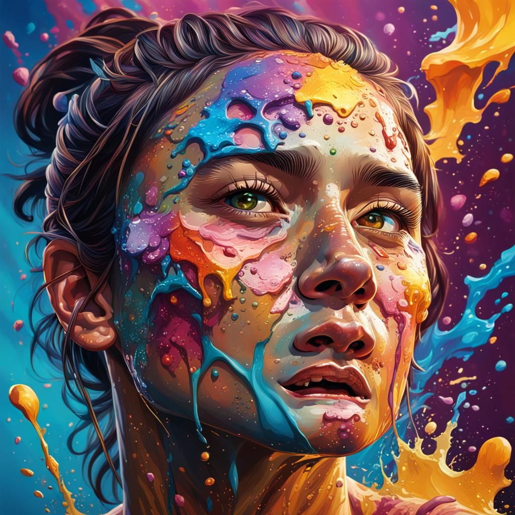 Hyperrealistic Geshtinanna Portrait in Splash Art Style