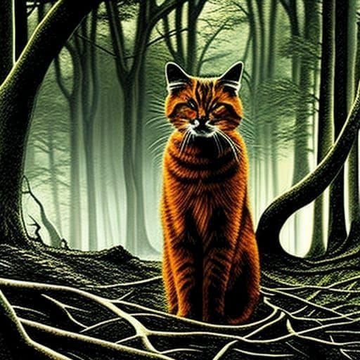 Visionary Portrait with Luminous Yellow Eyes