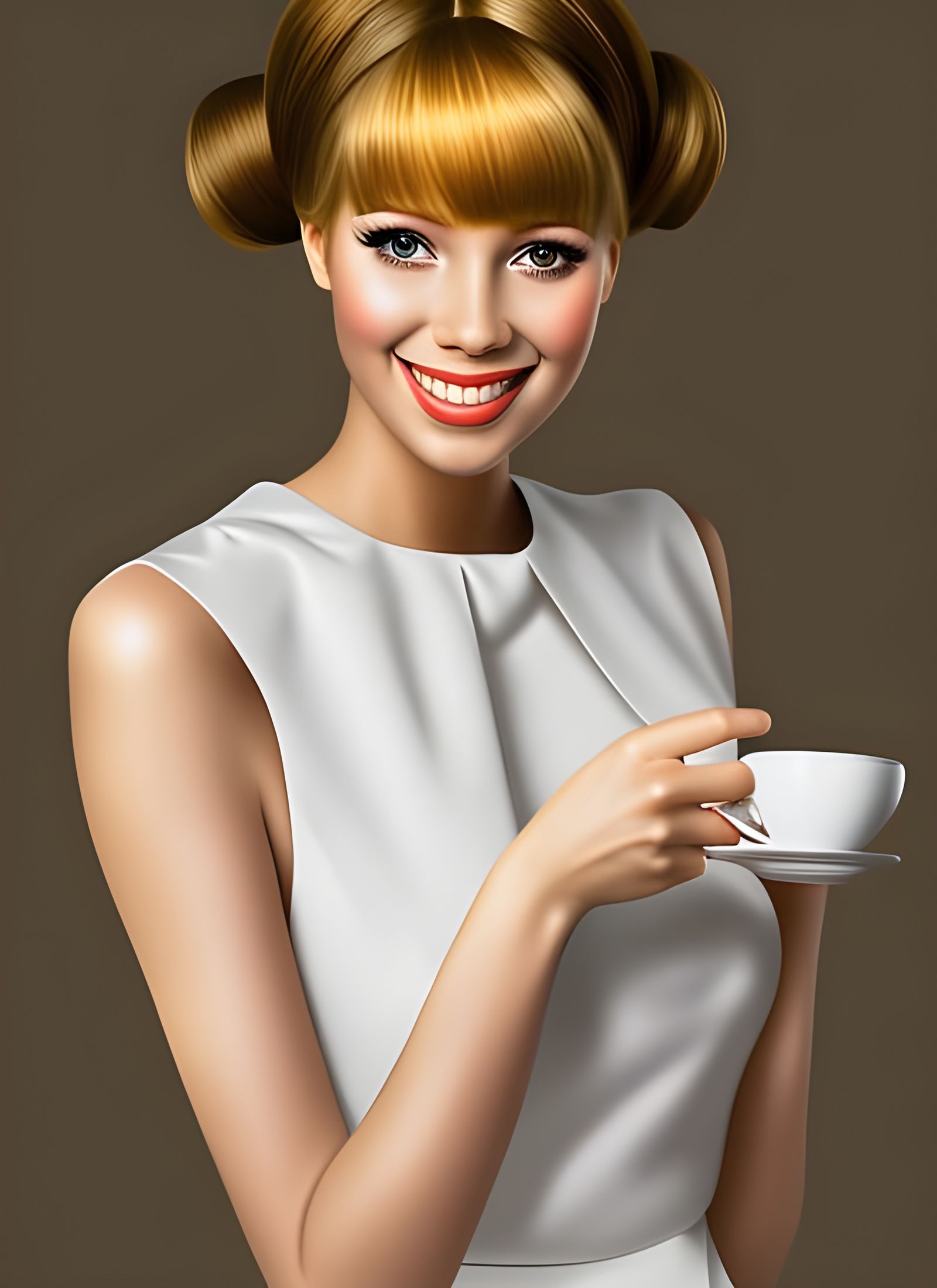 London Cafe: Photorealistic Portraits of Tea Drinkers