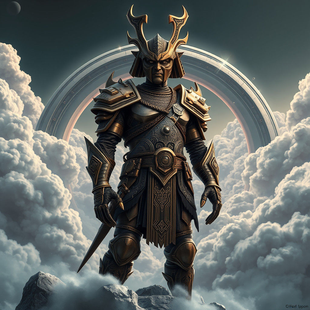 Klingon Warrior on Spoke World in 3D Anime Style