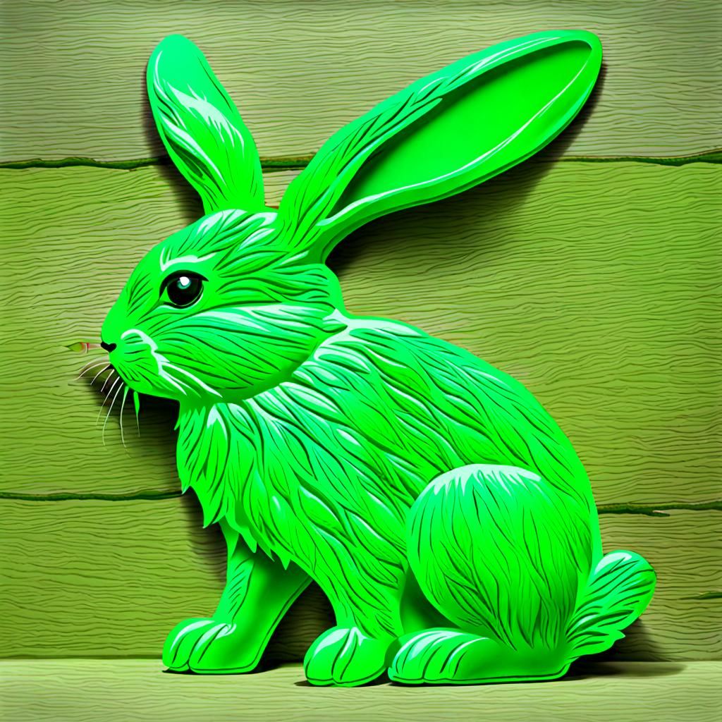 Green Rabbit Image