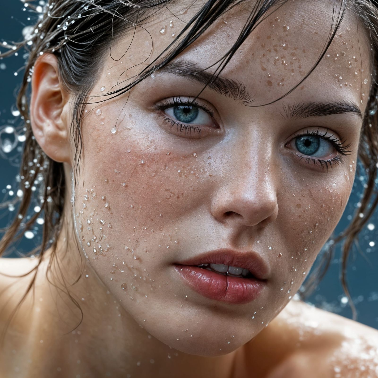 Eerily Elegant Female Portrait in Photorealistic Style