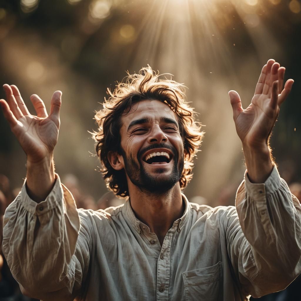Rejoicing Man: Spiritual Portrait Photography