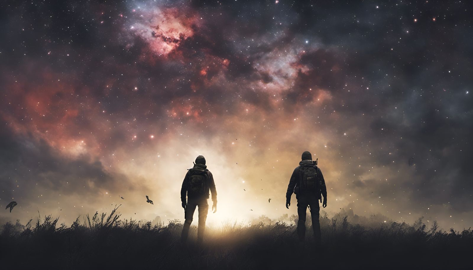 DayZ Survival Game Under Galaxy Sky