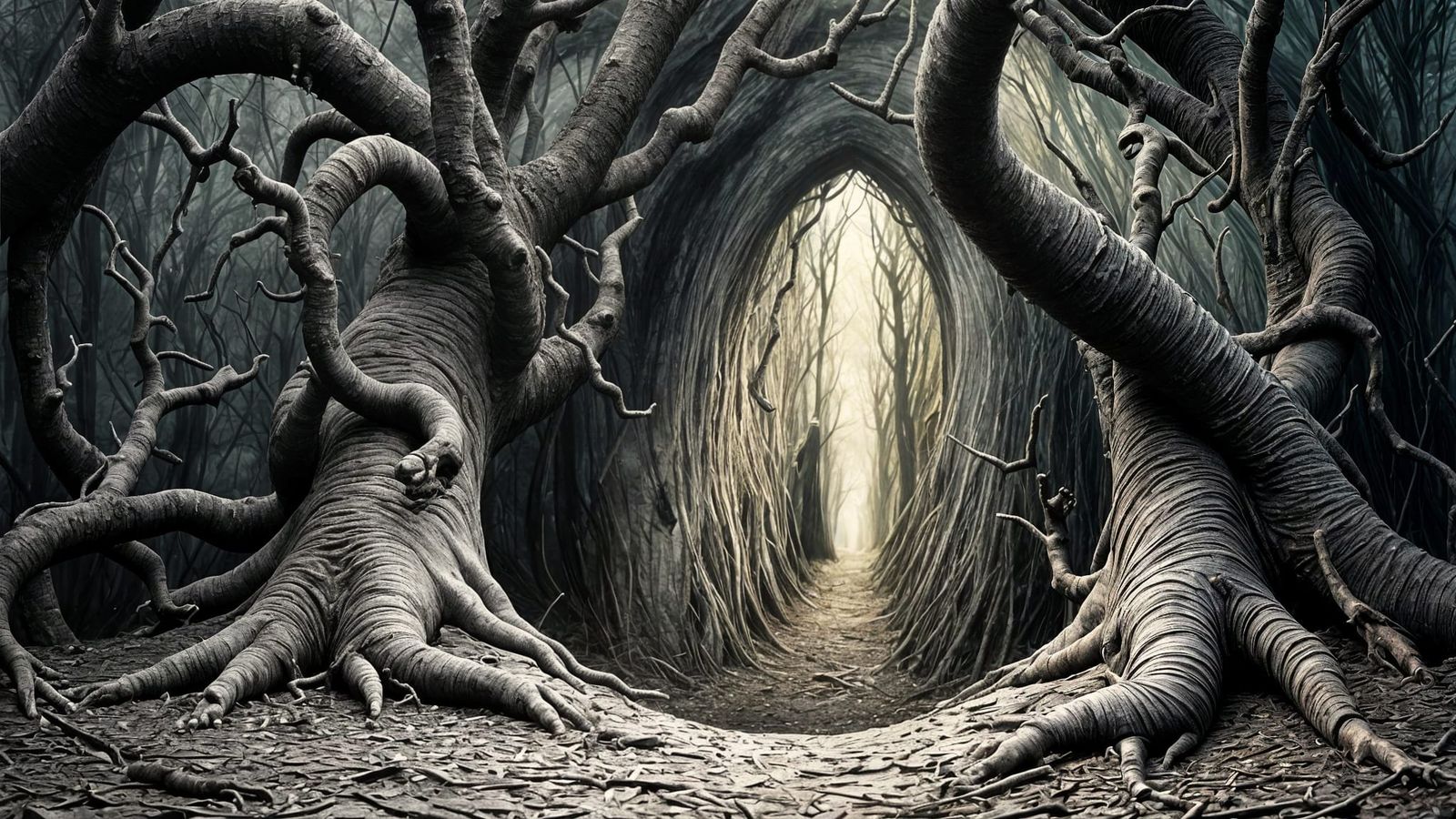 Spooky Haunted Birthday Party in Horror Comic Style