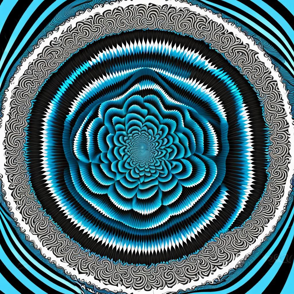Master Hypnotist's Abstract Mesmerizing Gaze