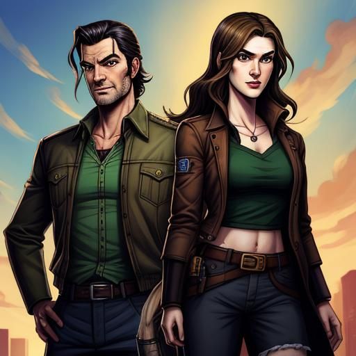Bigby Wolf and Keira Swan of Fabletown