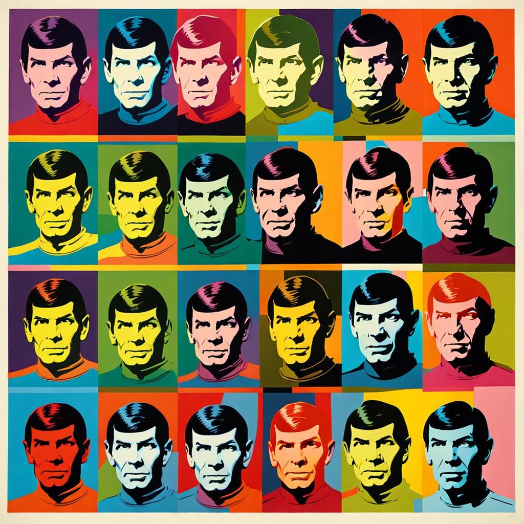 Pop Art: Spock in Warhol Style