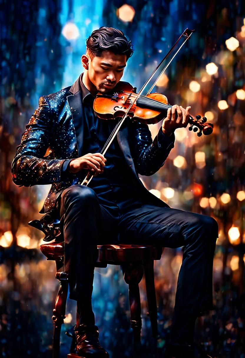 Hyperrealistic Violinist Concept Art in 8k Resolution