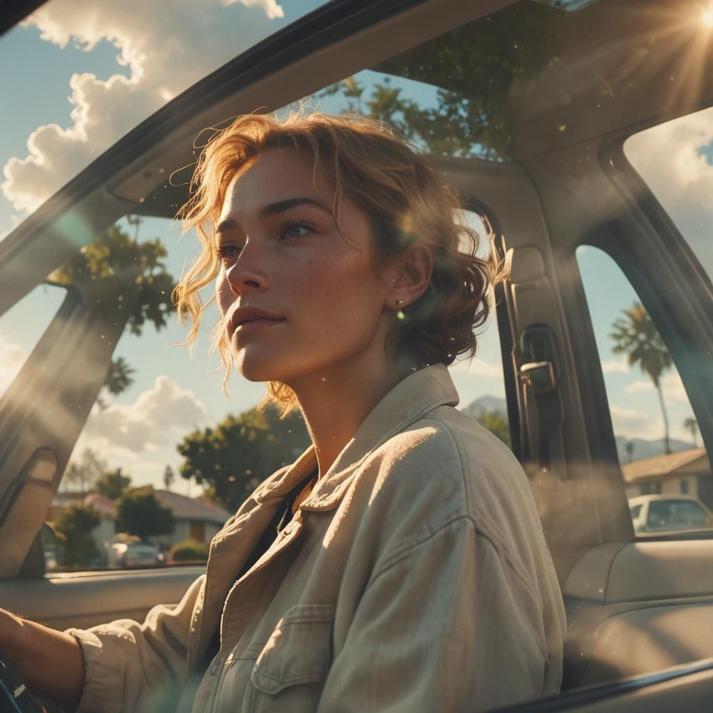 Los Santos Car Window in Divine Sunshine