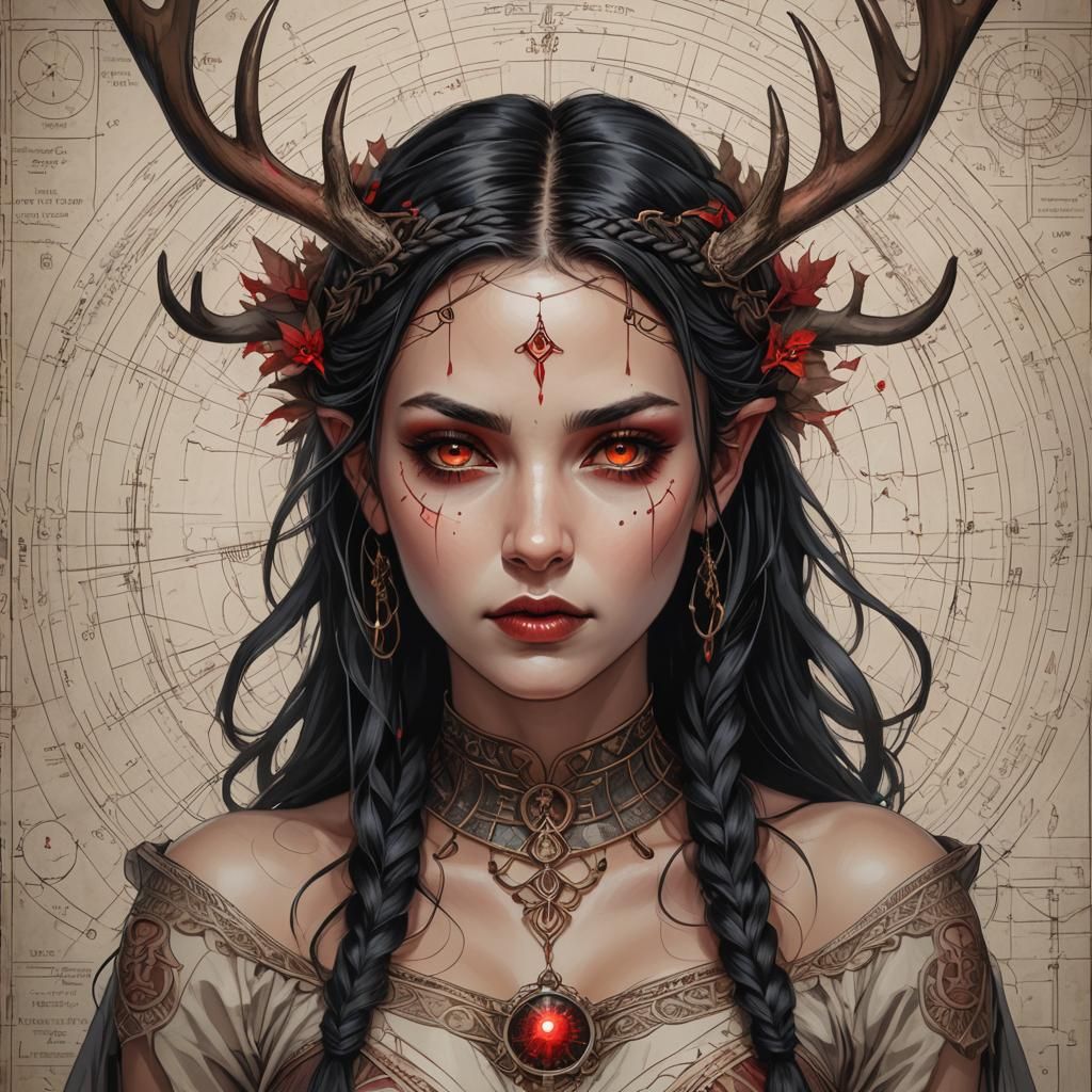 Demonic Fairy Concept Art in 8K Resolution