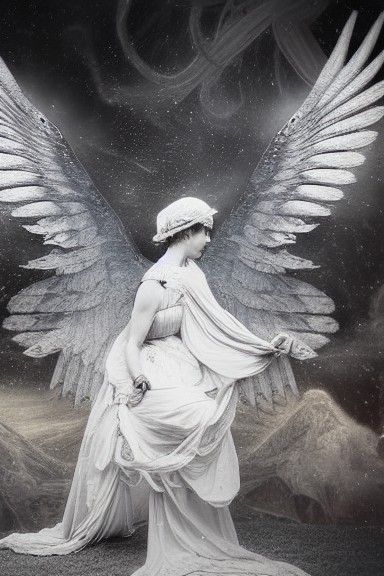 Ethereal Hand in Dystopian Fairycore Style