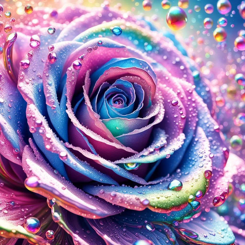 Dew drops on a rose!