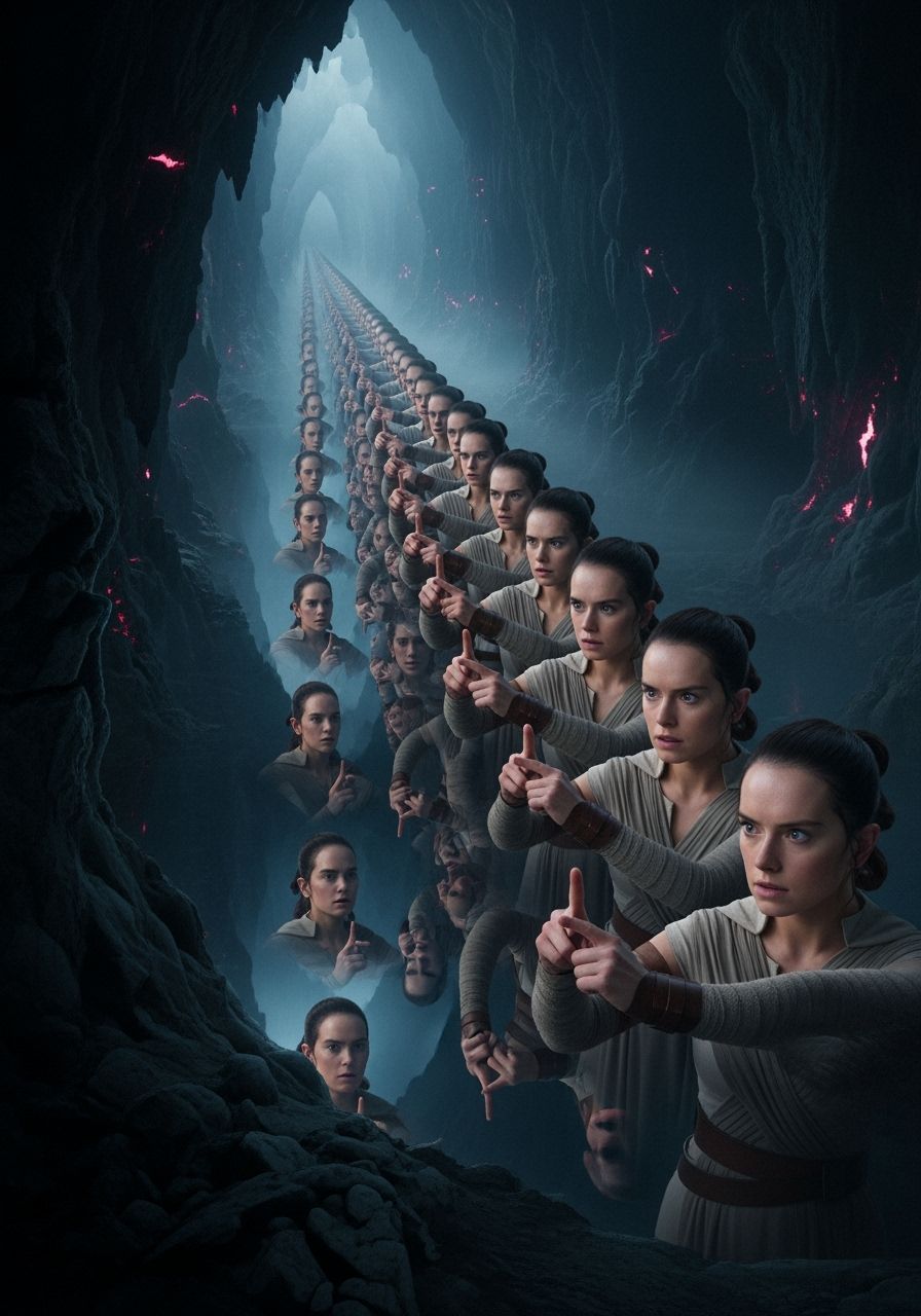 Rey Skywalker in the Cave