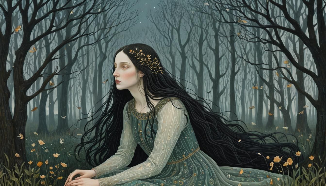 Bio Art Collage of Mythical Glowing Creatures