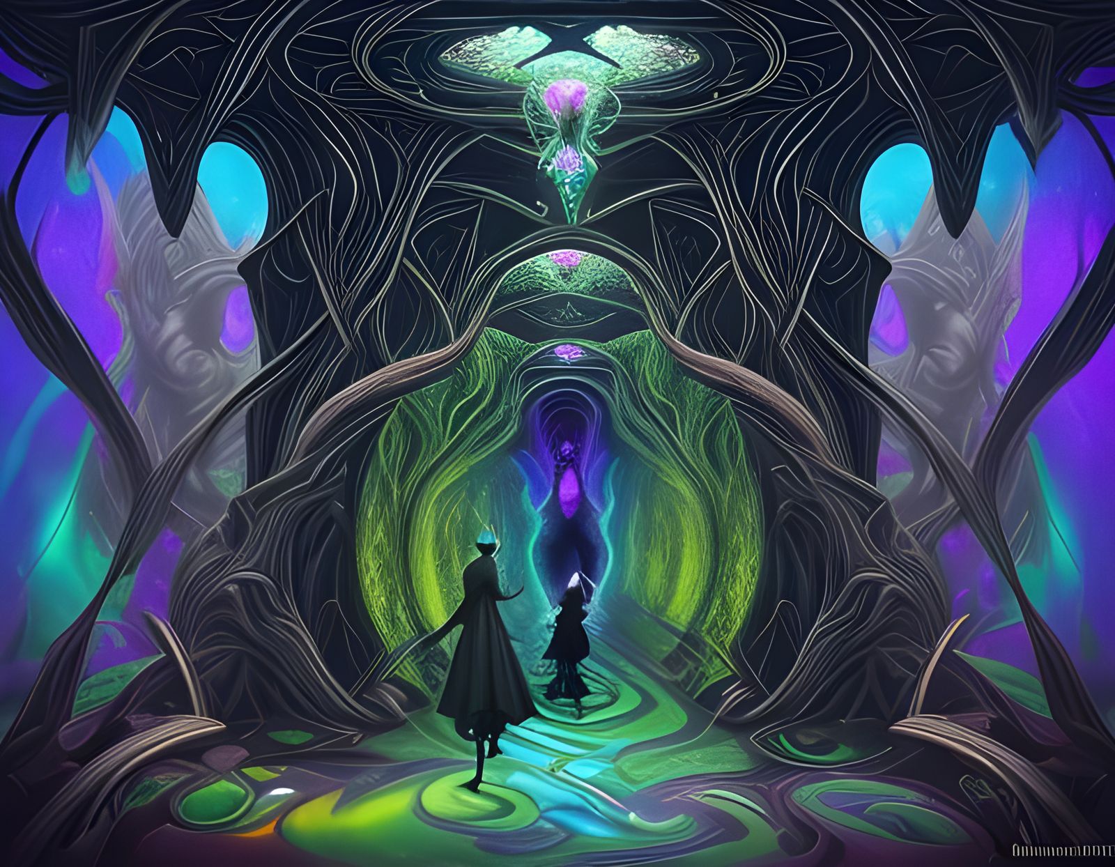 Bizarre Fairytale Village with Holographic Effects