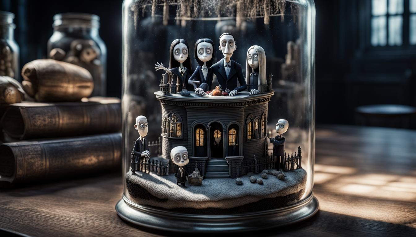 Hyperrealistic Hand in Jar: Addams Family