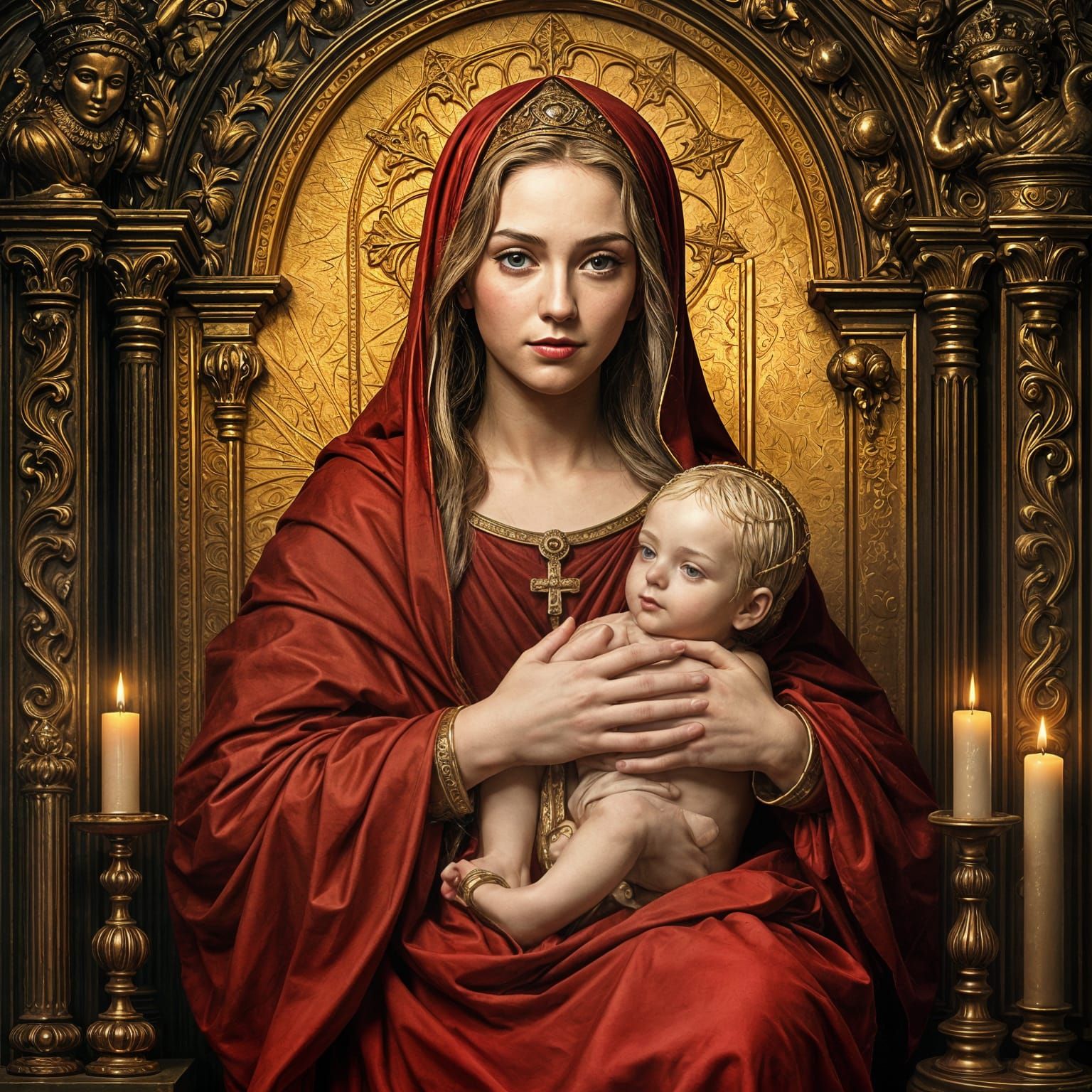 Biblical Madonna in Popstar Madonna's Image