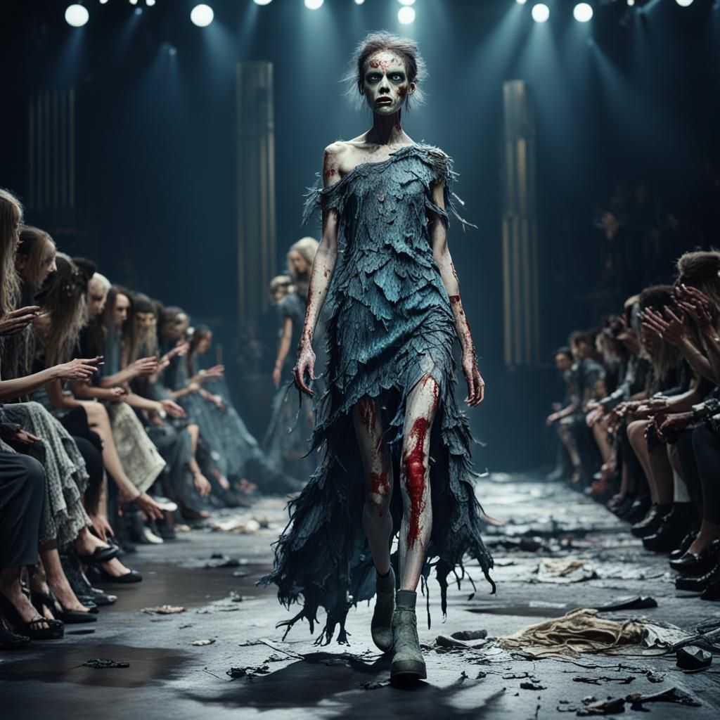 Zombie Glamour at Fashion Week Runway