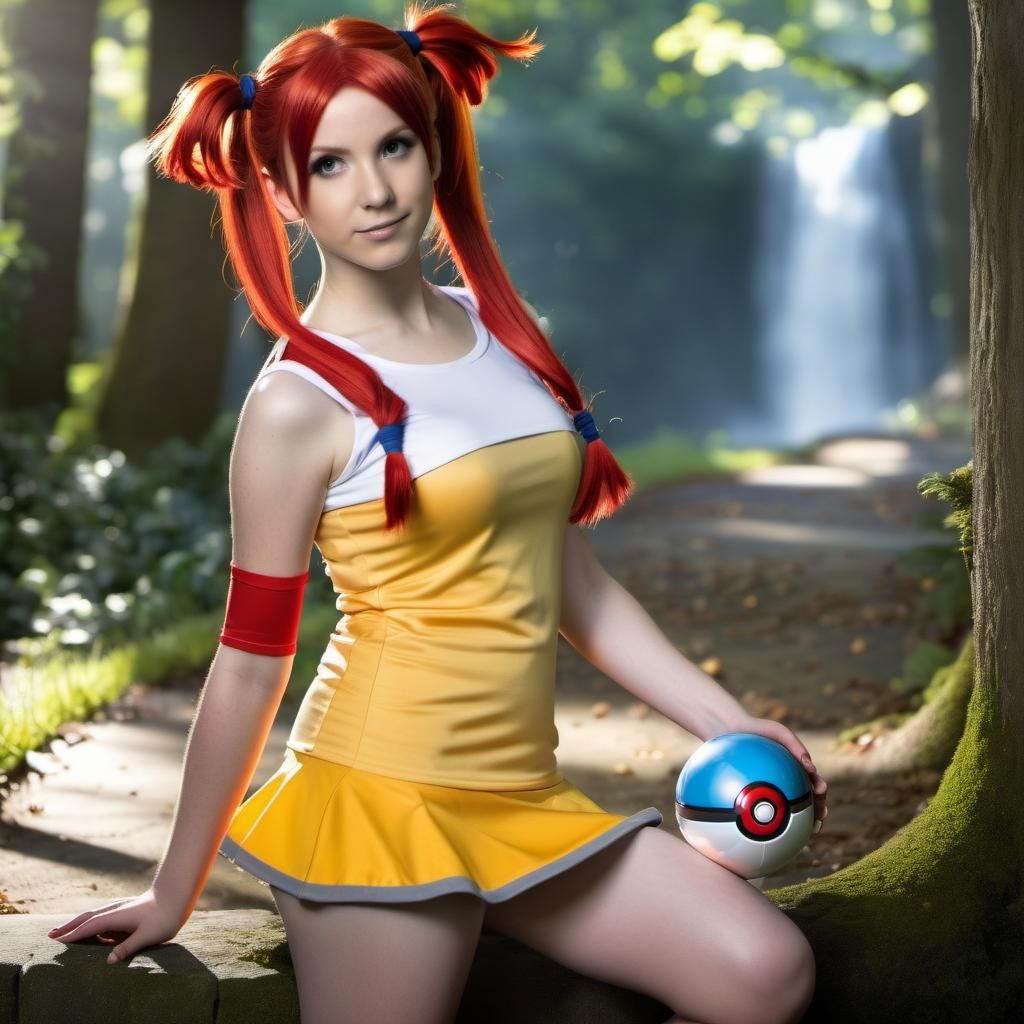Misty Pokémon Cosplay: Photorealistic High-Resolution Image