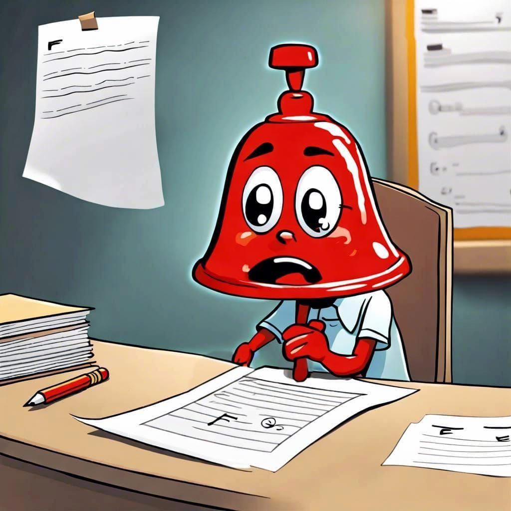 Sad Bell Receives Failing Grade in School