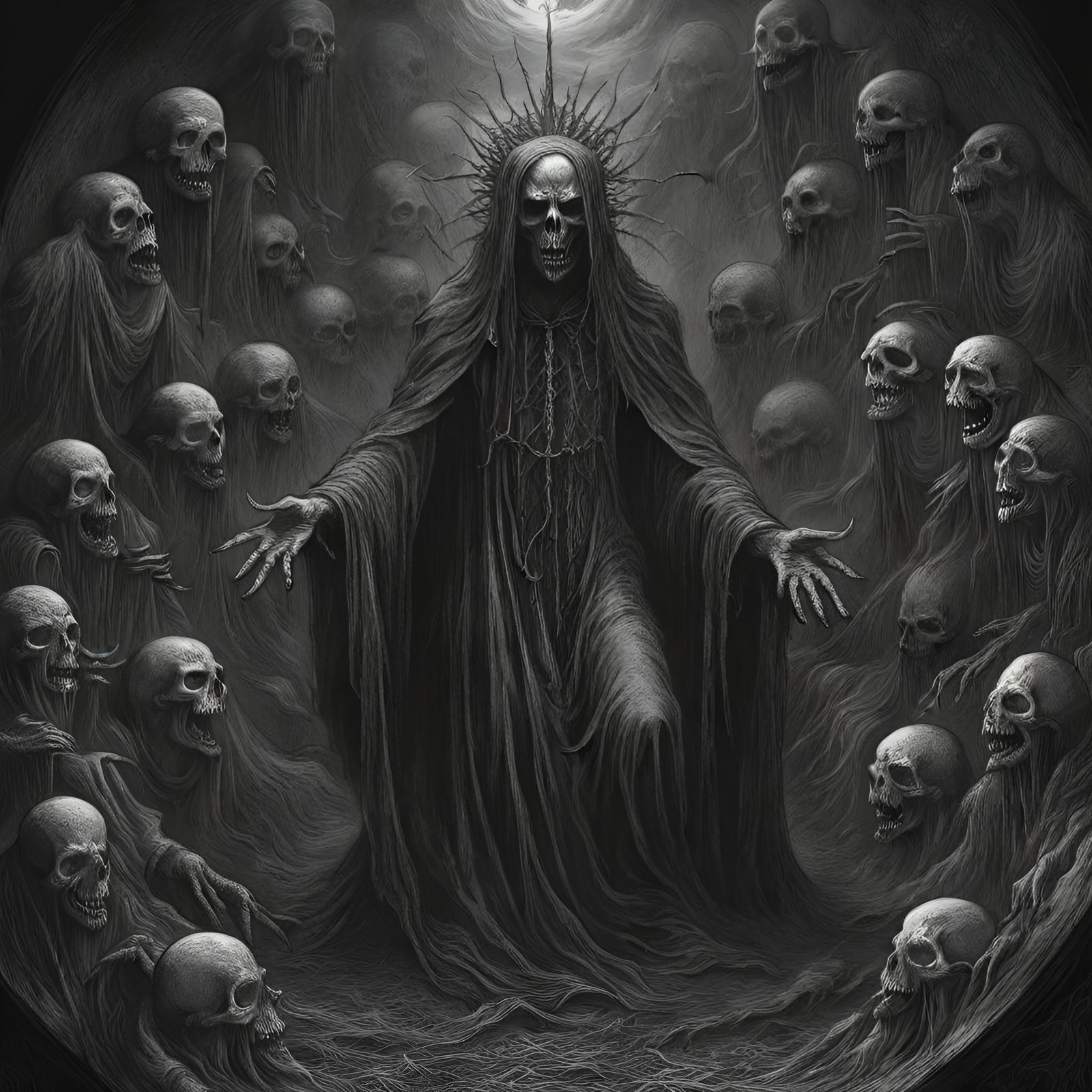 Purgatory in Hell: Black and White Medieval Necronomicon