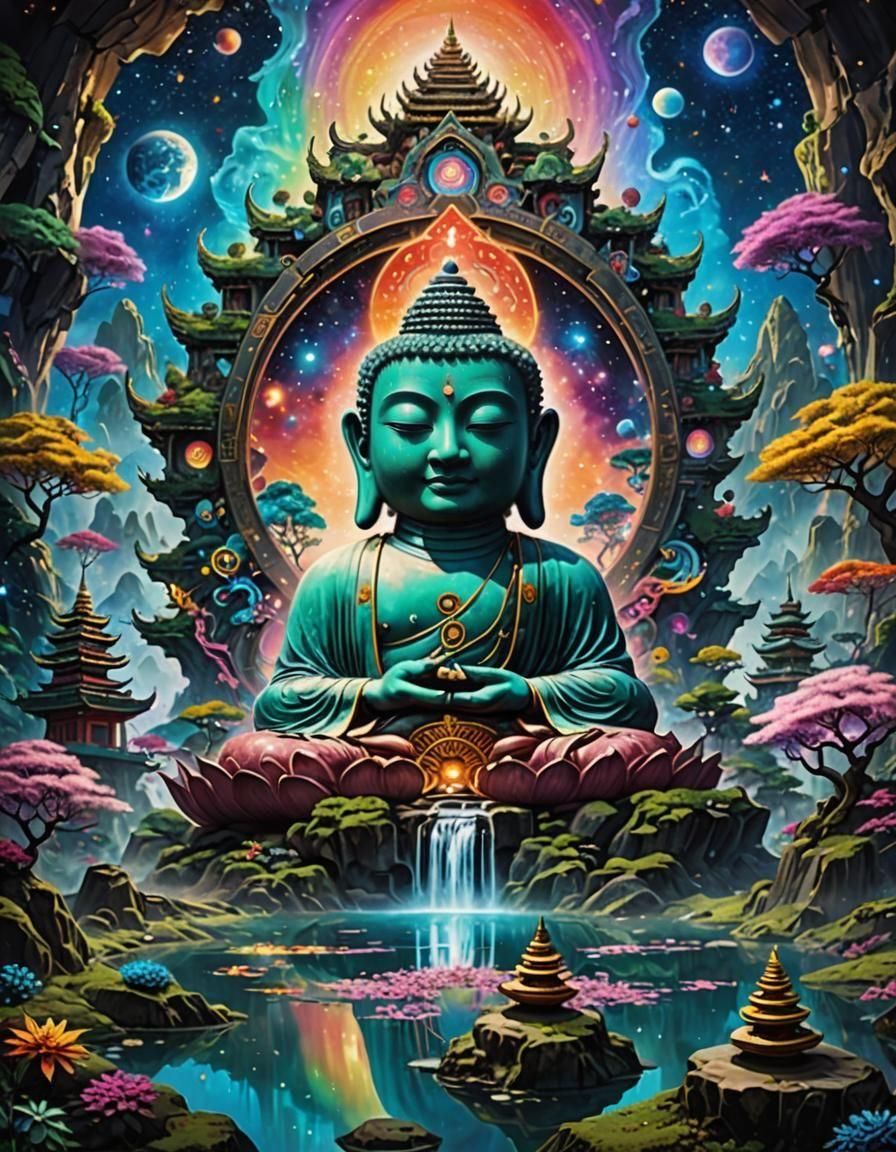 Zen Buddhist Wonderland in Cosmic Abyss