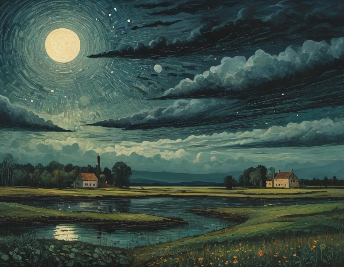 Ethereal Landscape in a Surrealist Aesthetic