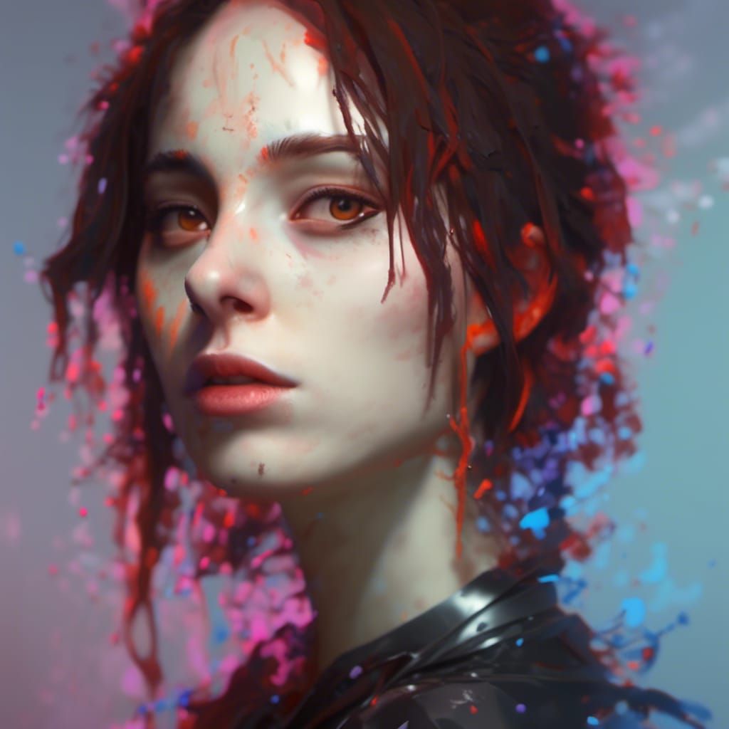 Detailed Portrait with Dynamic Lighting and Expression