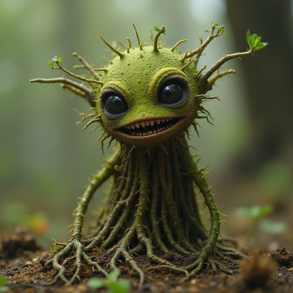 Primitive Forest Guardian in Verdant Form