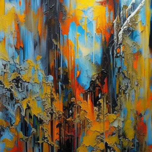 Graffiti Art Inspired by Gustave Moreau in Polychromatic Sty...