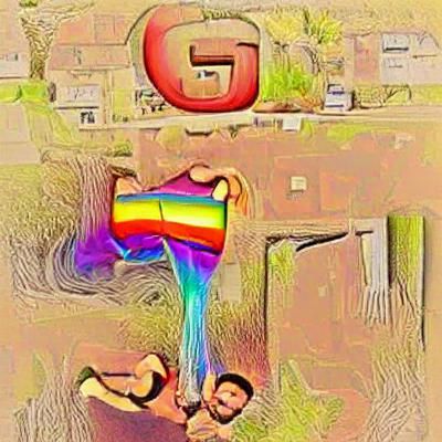 Rainbow Pride Flag Generated by AI