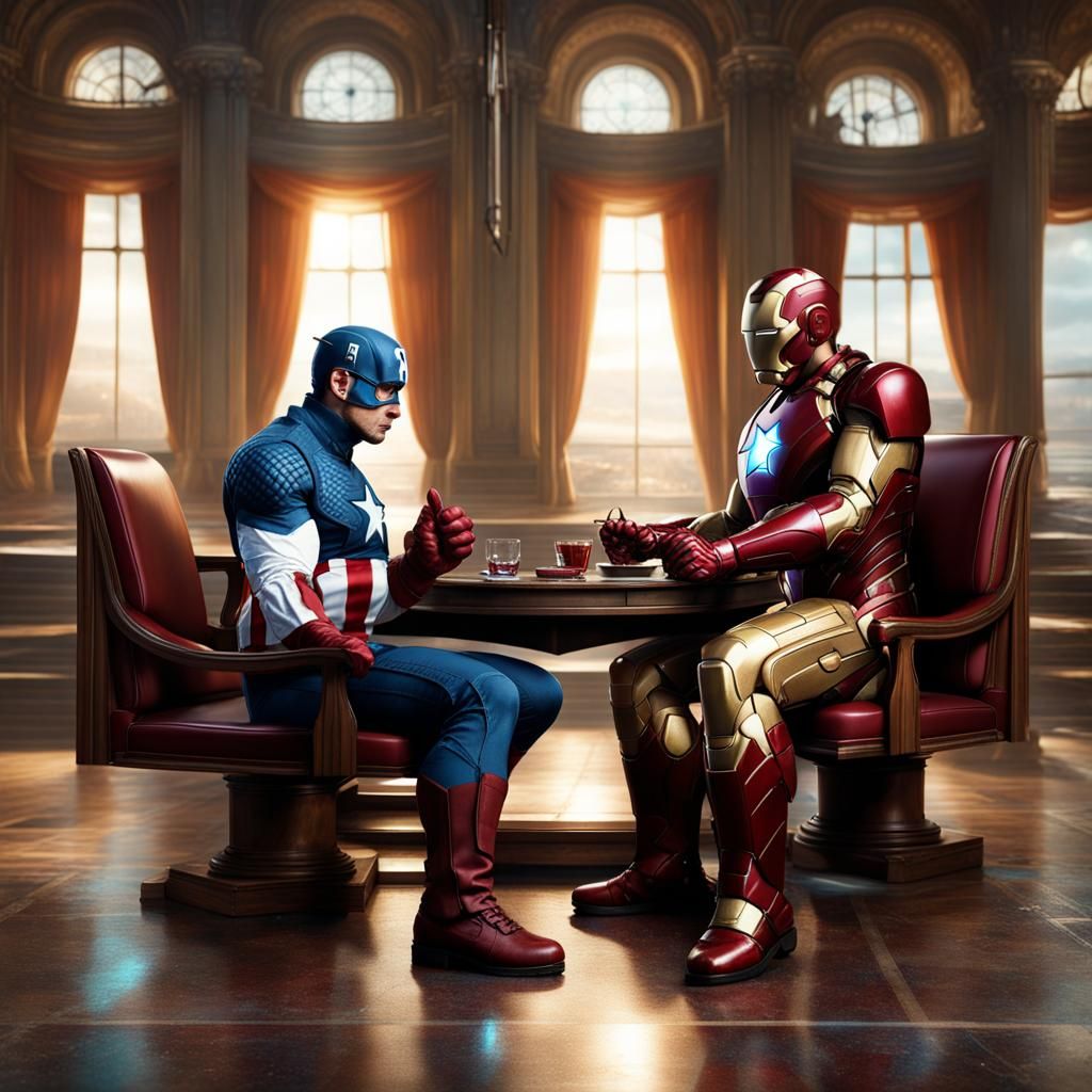 Iron Man and Captain America's Sea Palace Manicure