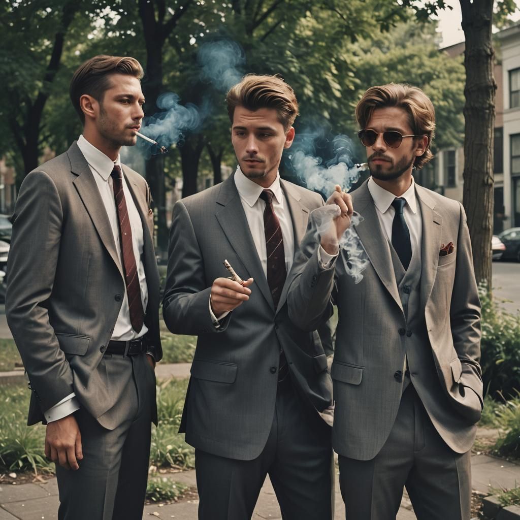 Successful Friends Vibe to Music in Cinematic Style