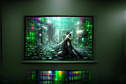 Matrix Inspired 8K Resolution Digital Artwork
