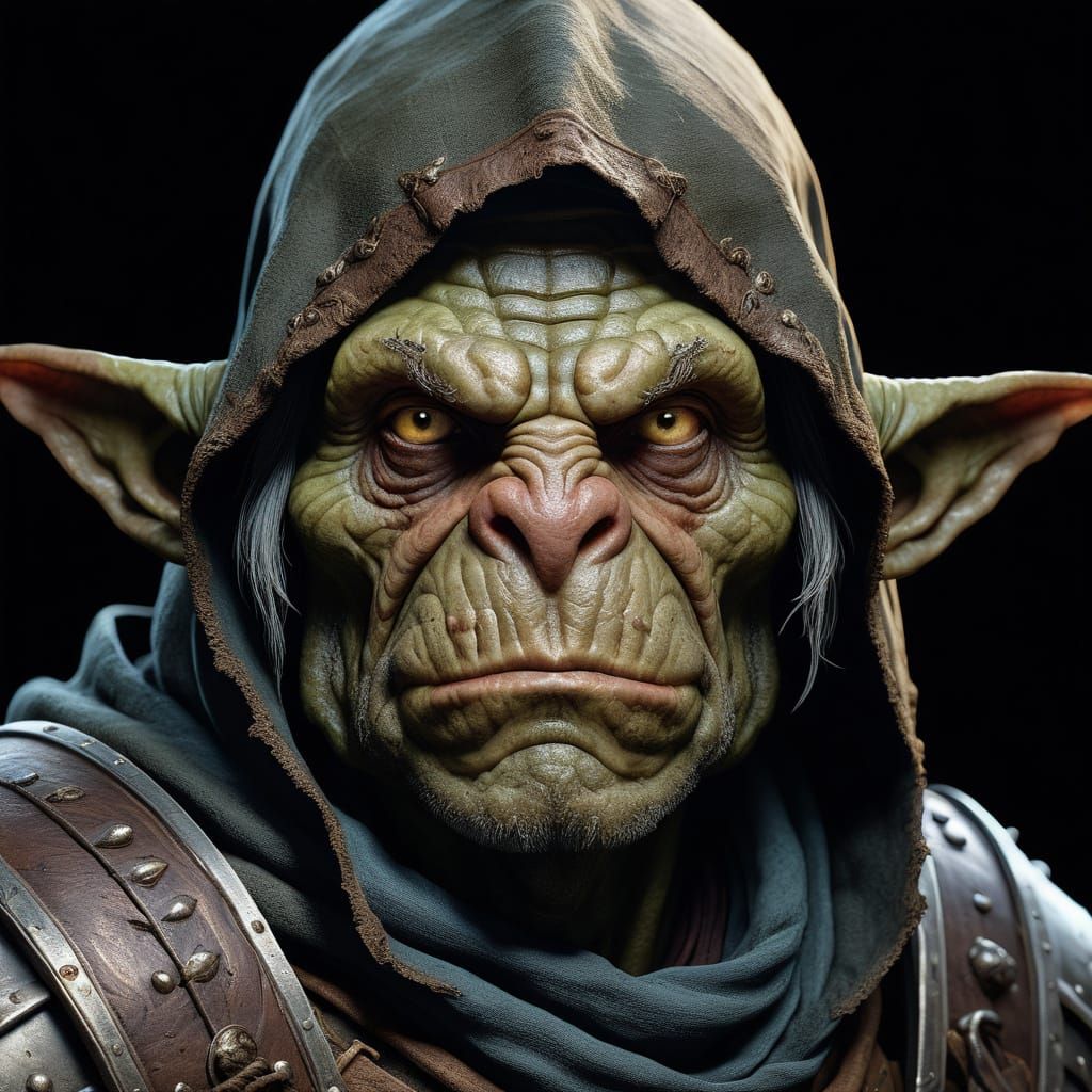 Goblin Warrior in Ancient Armor